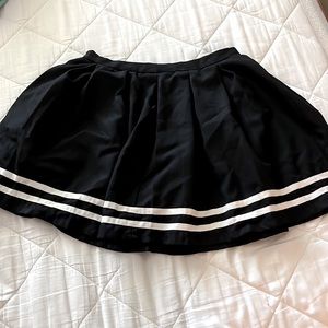 Black Pleated Cheer Skirt
